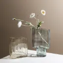 Vases Abstraits En Verre (Ensemble de 2)