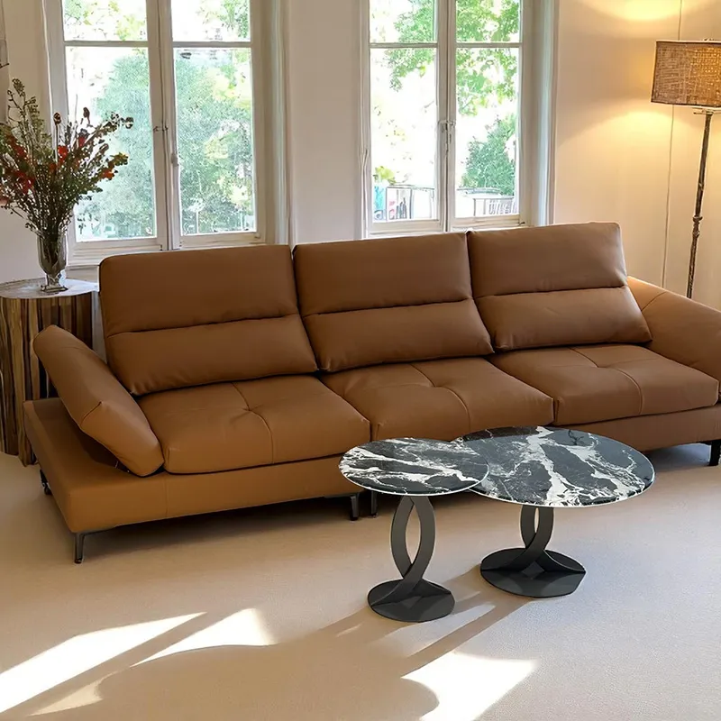 [UCS045B] Canapé Avec Dossier Reculant "MONZA" (Beige)