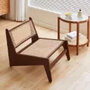 Fauteuil En Bois + Cannage