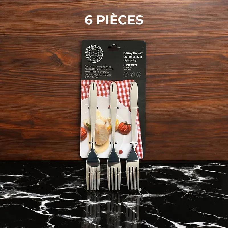 Ensemble De Couverts Élégant En Acier Inoxydable