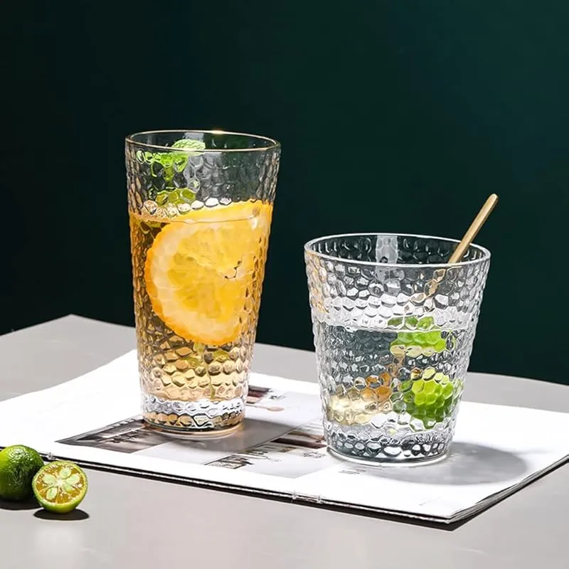 [6919880300152] Lot De 6 Verres Texturés (255ml)