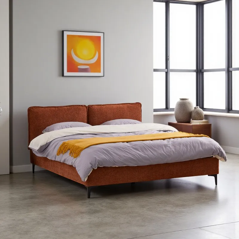 [UCLT001BE] Lit 3 Places Texturé Moderne (Beige)