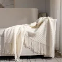 Plaid Texturé À Franges
