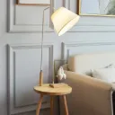 Lampadaire + Table d'Appoint En Bambou