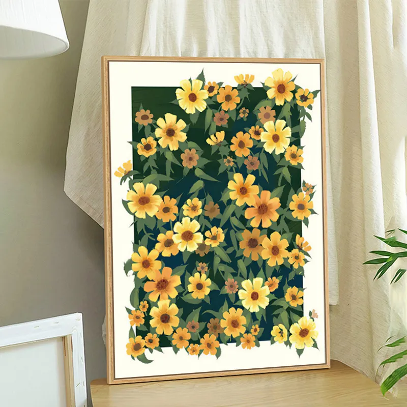 [UCTB011M] Tableau Fleuri (60 x 80cm)