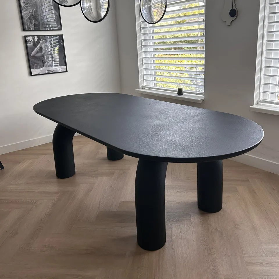 [UCTM030B] Table À Manger "Eléphant" (Bois Foncé)