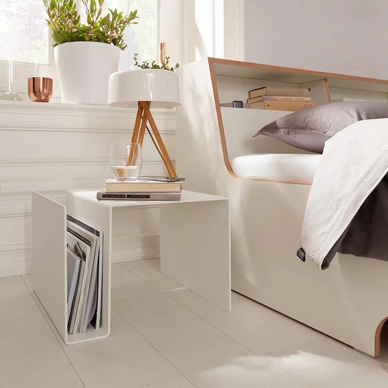 [UCTA029B] Table d'Appoint "ORIGAMI" (Blanc)