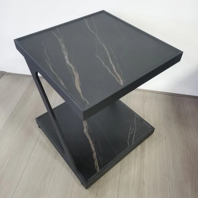 [UCTA025B] Table d'Appoint En Céramique (Blanc)