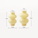 Vase Bombé en Verre Opale