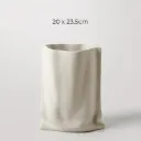 Vase En Céramique "Sac En Papier"