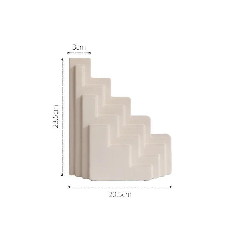 [UCV070B] Vase Geo (Beige)