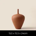 Vase Sculpturé Effet Terre Cuite