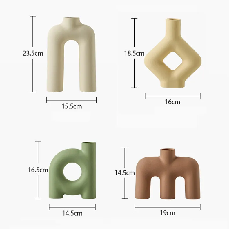 [UCV014B] Vases "Tubes" Nordiques (2 Pieds)