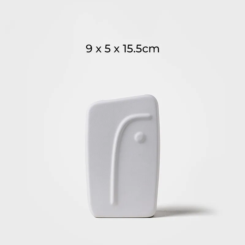 [UCV057B] Vases Abstraits (Blanc)