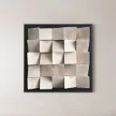 Tableau Sculpturale Monochromatique