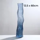 Vases Piliers En Verre Craquelé