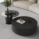 Tables Centrales En Bois Et Verre (Ensemble De 2)