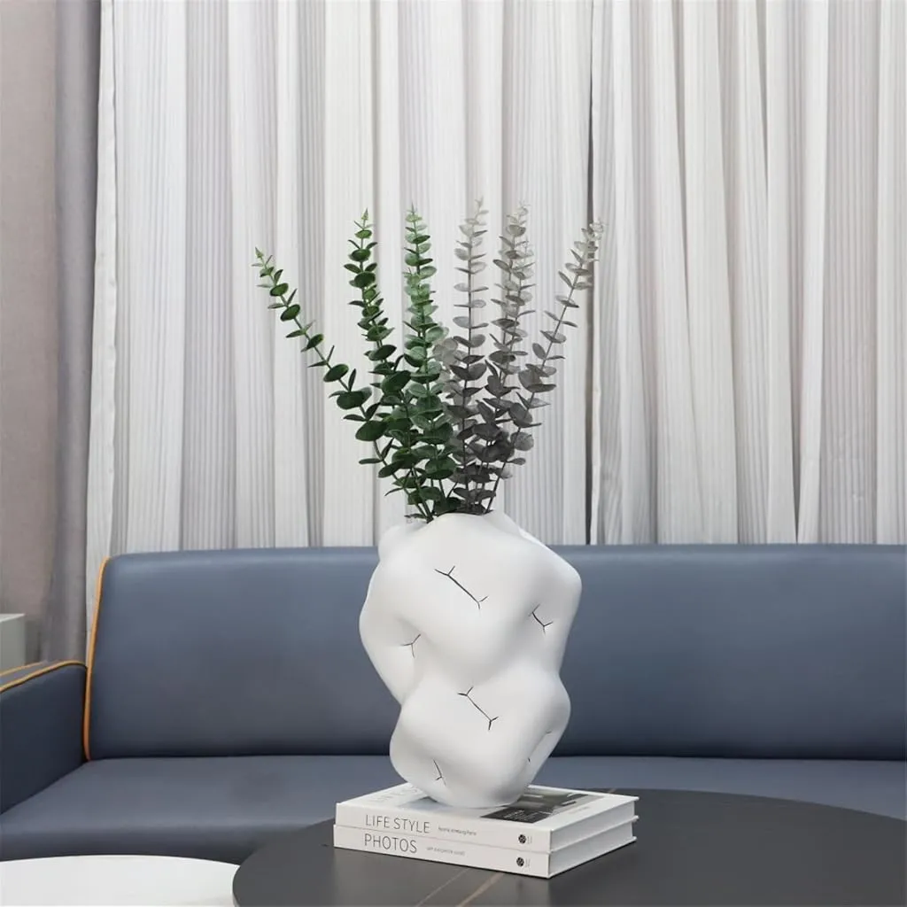 [UCV001] Vase En Céramique Effet Gonflé