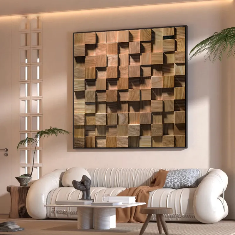 [UCTB048MA] Tableau Effet Bois (A, 70 x 70cm)