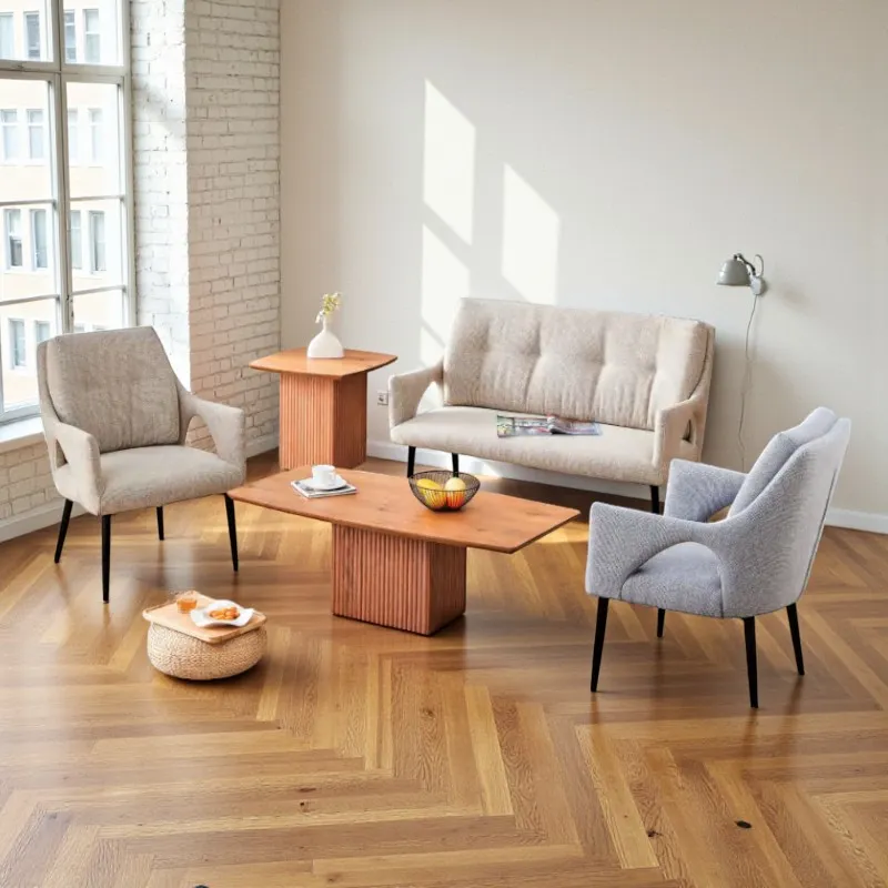 [UCS002FB] Banc Et Fauteuils Lounge Modernes (Beige, Fauteuil)