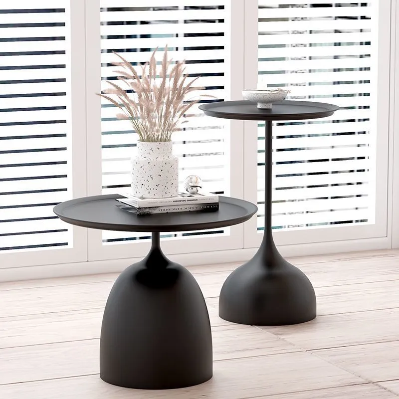 [UCTA002N] Ensemble De 2 Tables d'Appoint Modernes (Noir)