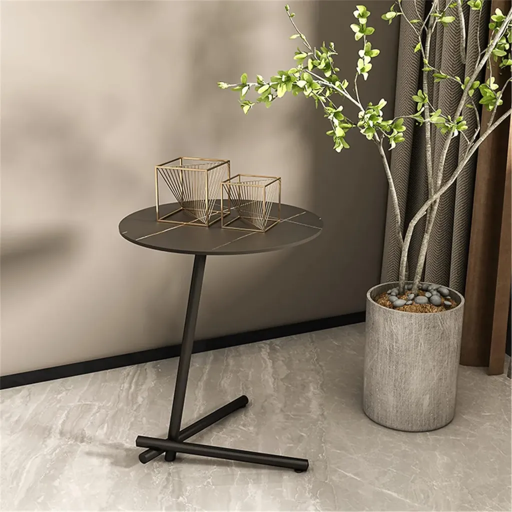 Table d'Appoint Ronde En Céramique