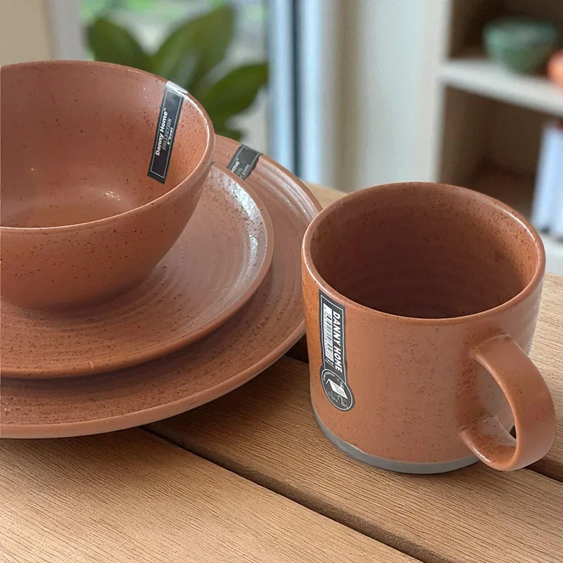 [terracotta] Assiettes Couleur Terracotta (Set de 4)
