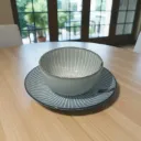 Assiettes À Rayures Concentriques (Set De 2)