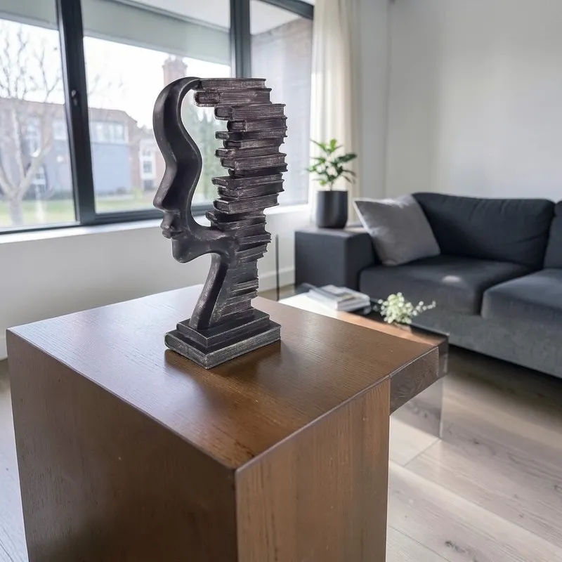 Sculpture Visage Abstrait