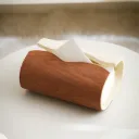 Boite À Mouchoirs Effet Bois/Travertin