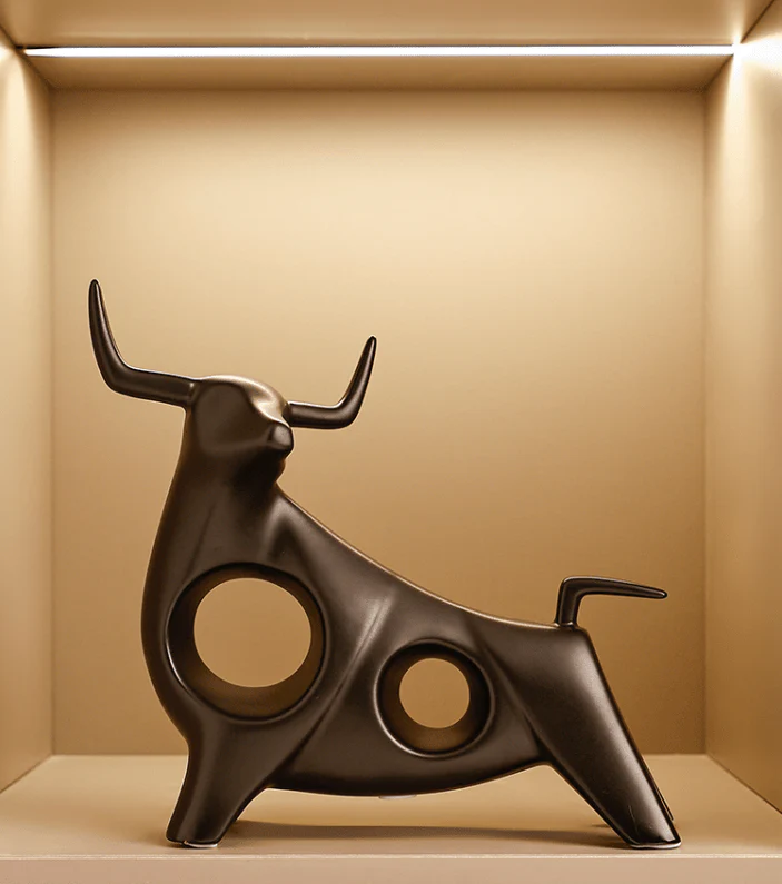 Sculpture Taureau Minimaliste