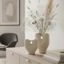 Vases Martelés En Céramique (Ensemble De 2)