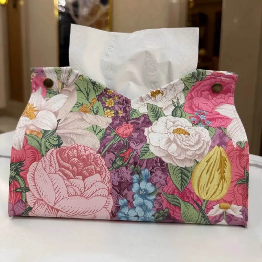 Étui À Mouchoirs Motif Fleuri