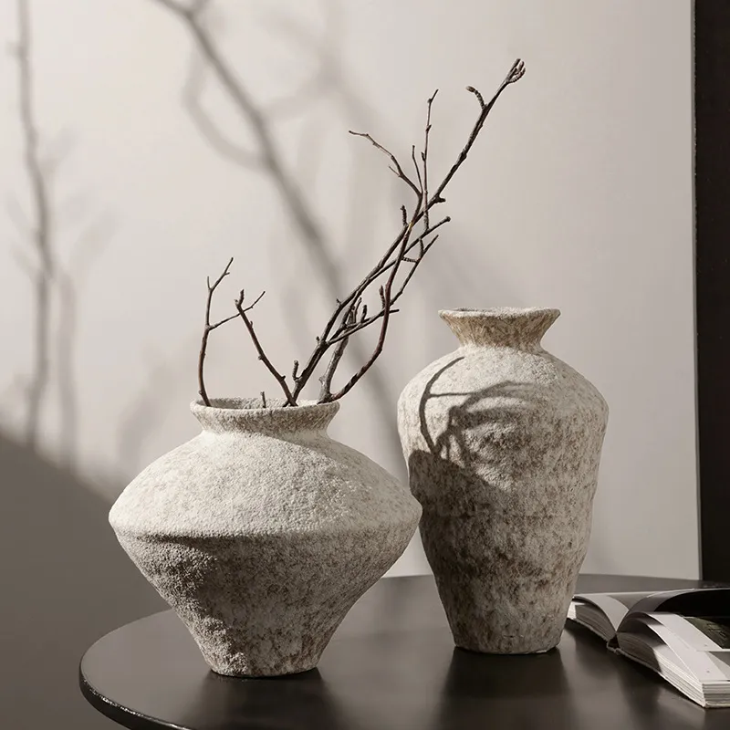 Vase Céramique Brut Effet Pierre