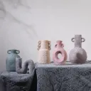 Vase Sculptural Effet Pierre