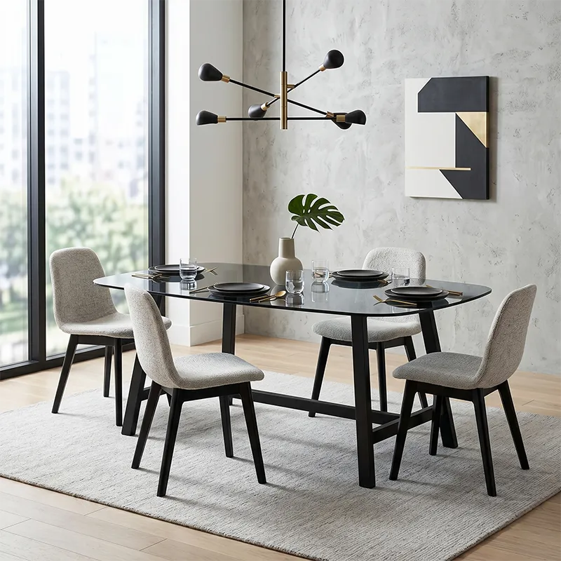 Table À Manger Moderne Vitrée