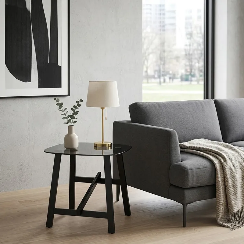 Table d'Appoint Moderne Vitrée