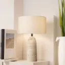 Lampe De Chevet En Travertin
