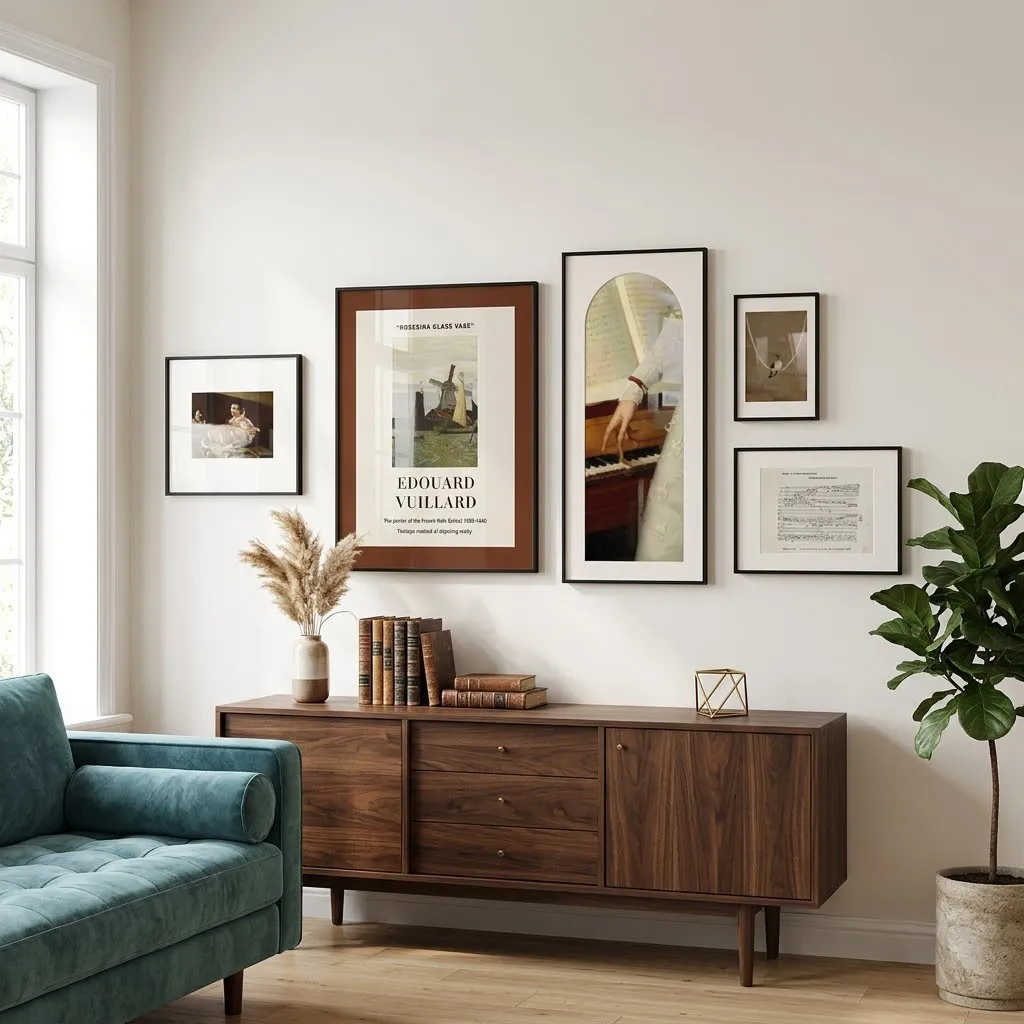 Ensemble de 5 Tableaux Classiques