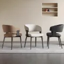 Chaise En Cuir Synthétique "AMBRE"