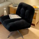 Fauteuil Pivotant En Velours