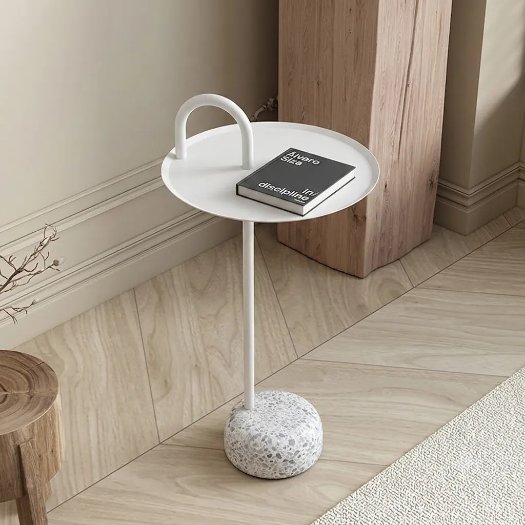 Table D'Appoint Nomade Avec Socle En Terrazzo