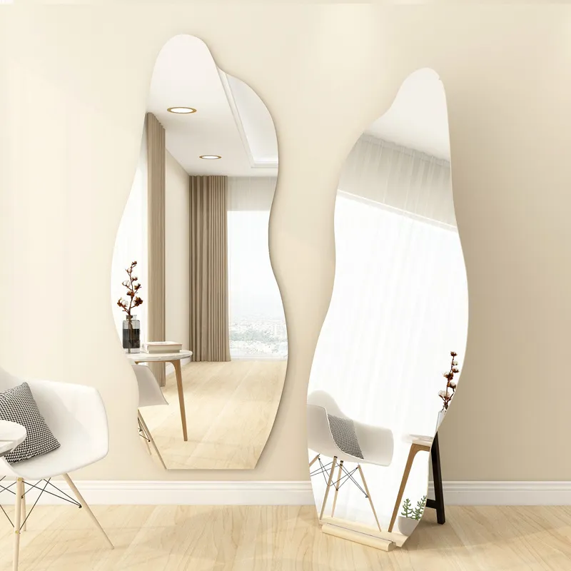Miroir Asymétrique Irrégulier Sans Cadre