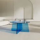 Table Basse Ronde En Plexiglas