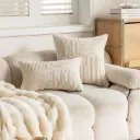 Coussins En Velours Côtelé À Motifs Géométriques