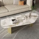 Table Basse Organique Avec Plateau En Céramique