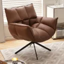 Fauteuil Pivotant Moderne Matelassé