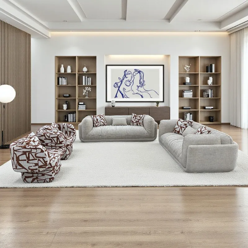 [UCS054] Ensemble De Canapés Ultra-Confort 3+2+1+1 "GENOA"