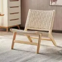 Fauteuil En Bois Et Corde Tressée