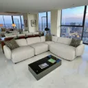 Grand Canapé d'Angle + Fauteuil Moderne "AVELLINO"